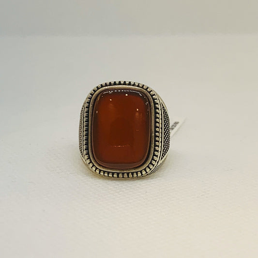 Haqeeq Stone Silver Ring